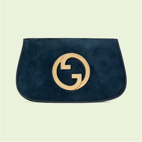 gucci blondie blue suede|gucci crossbody bag.